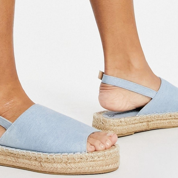 H&M | Slingback Espadrilles Powder Blue - Picture 2 of 8